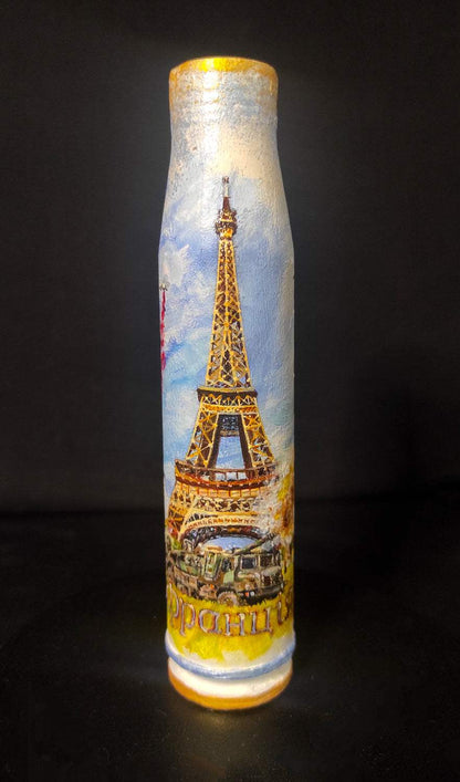 30mm shell with France Eiffel tower drawing and "Thank you France" inscription