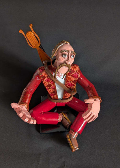 Kozak Wine Holder 27cm made from frontline shells by Hisoshi Art Studio and Catherine Ruban