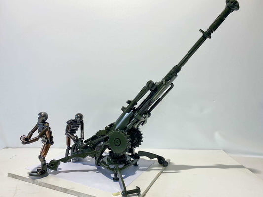 M777 Howitzer model with 3 man crew by Hisoshi Art Studio