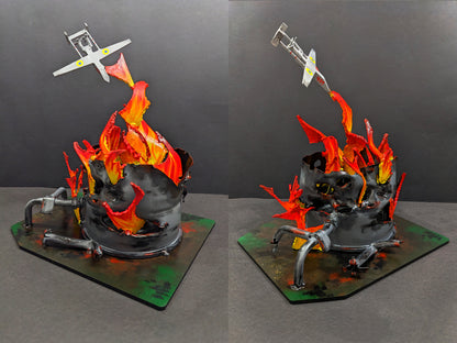 Russian fuel storage container struck by Ukraine. (1174 CR)