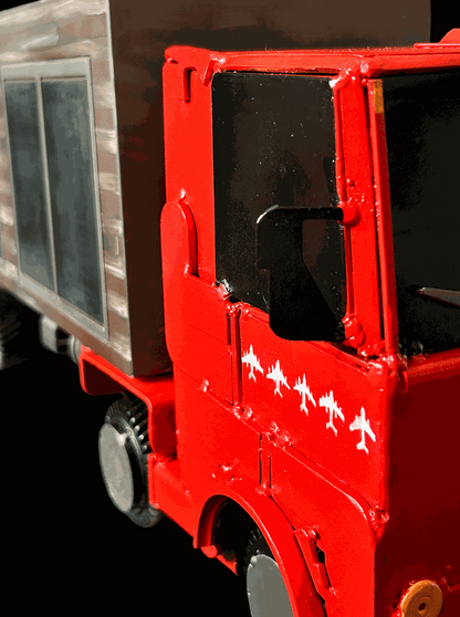 Operation Spiderweb Truck model 56.5x16x23.5 with unique SBU001 license plate by Hisoshi Art Studio