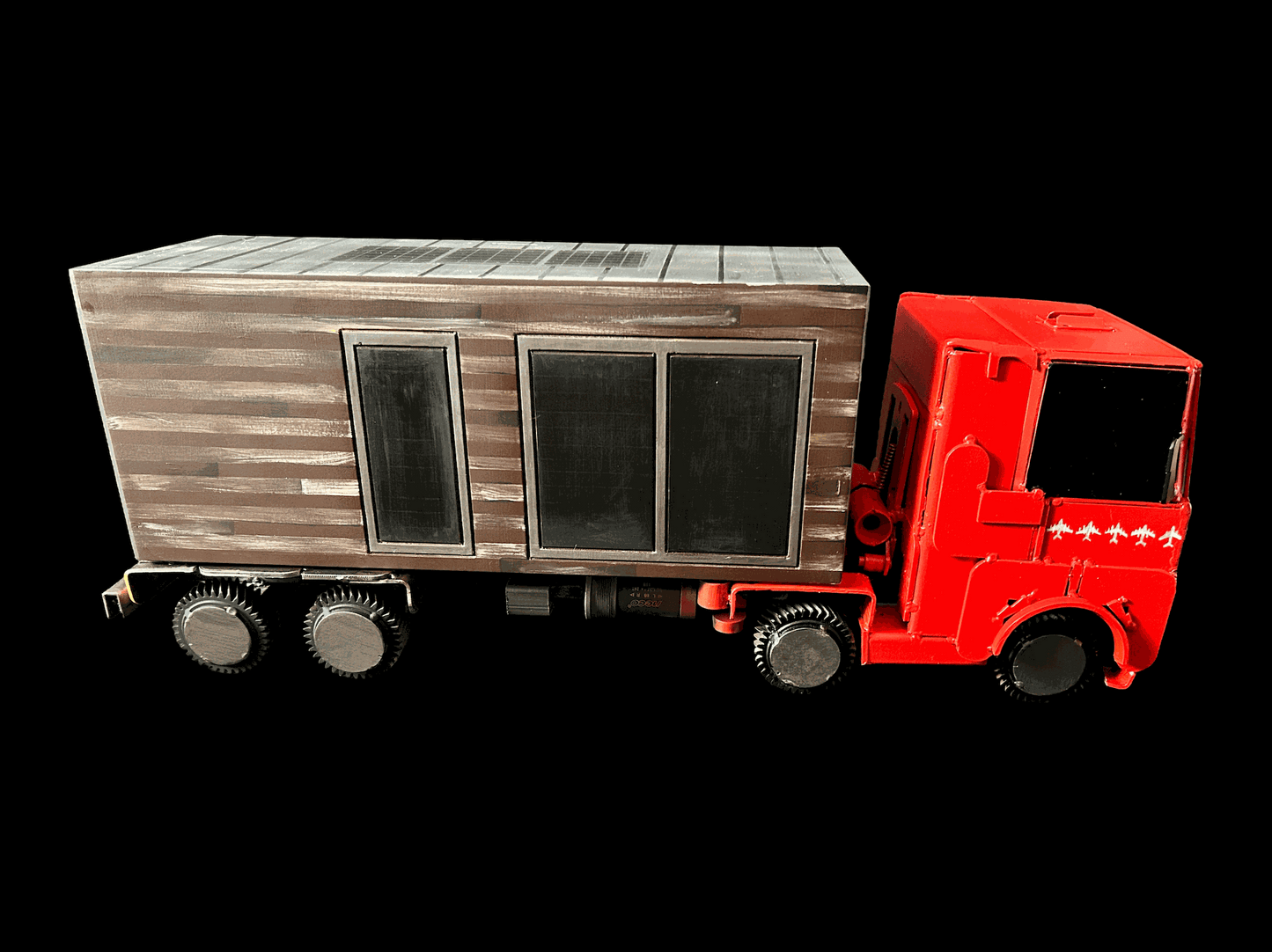 Operation Spiderweb Truck model 56.5x16x23.5 with unique SBU001 license plate by Hisoshi Art Studio