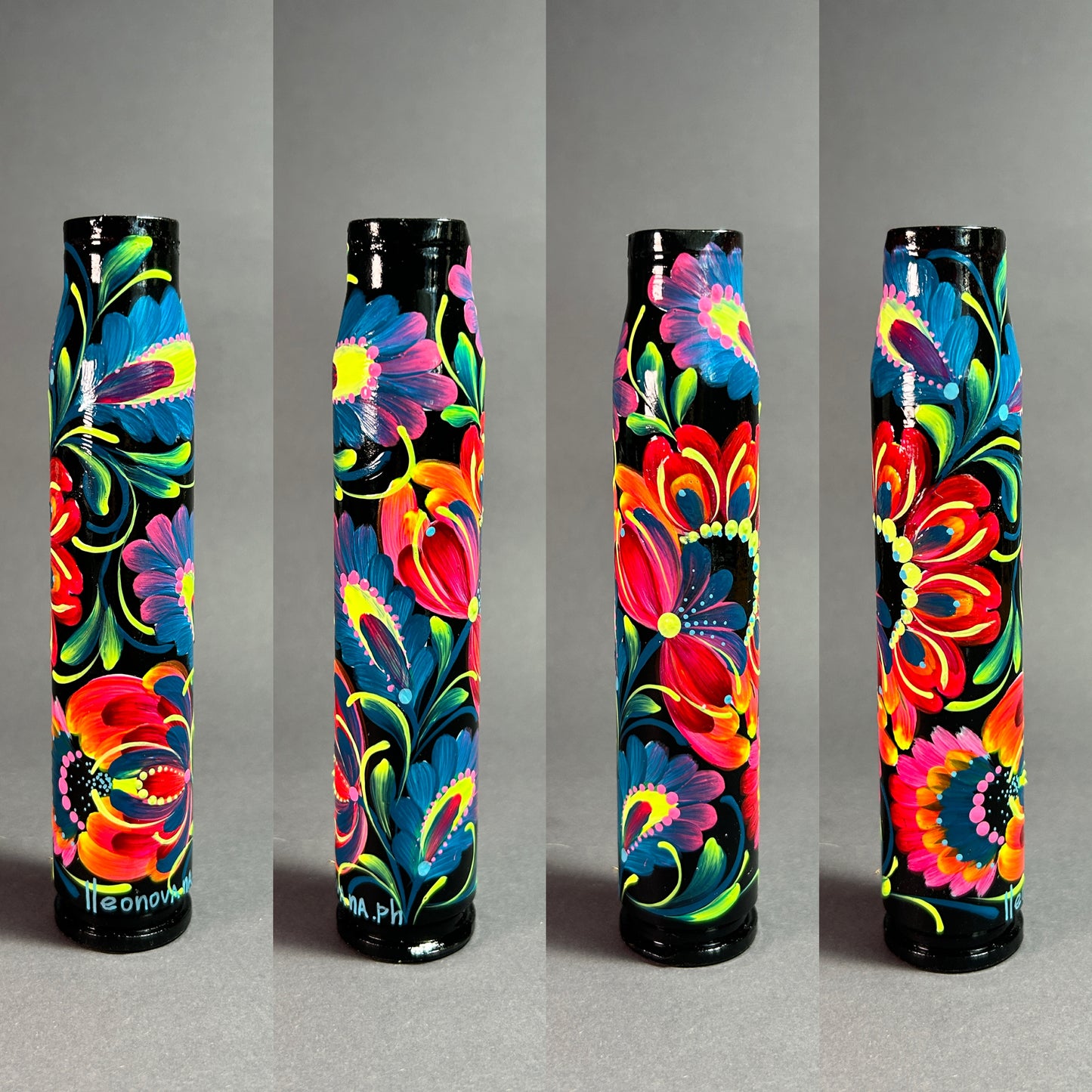 30mm verbrauchte Hülse mit Zeichnung von Mustern. (1146 AL)