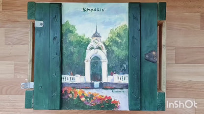 Scatola di munizioni di Kharkiv. 34x47x13,5 cm (LxLxA).