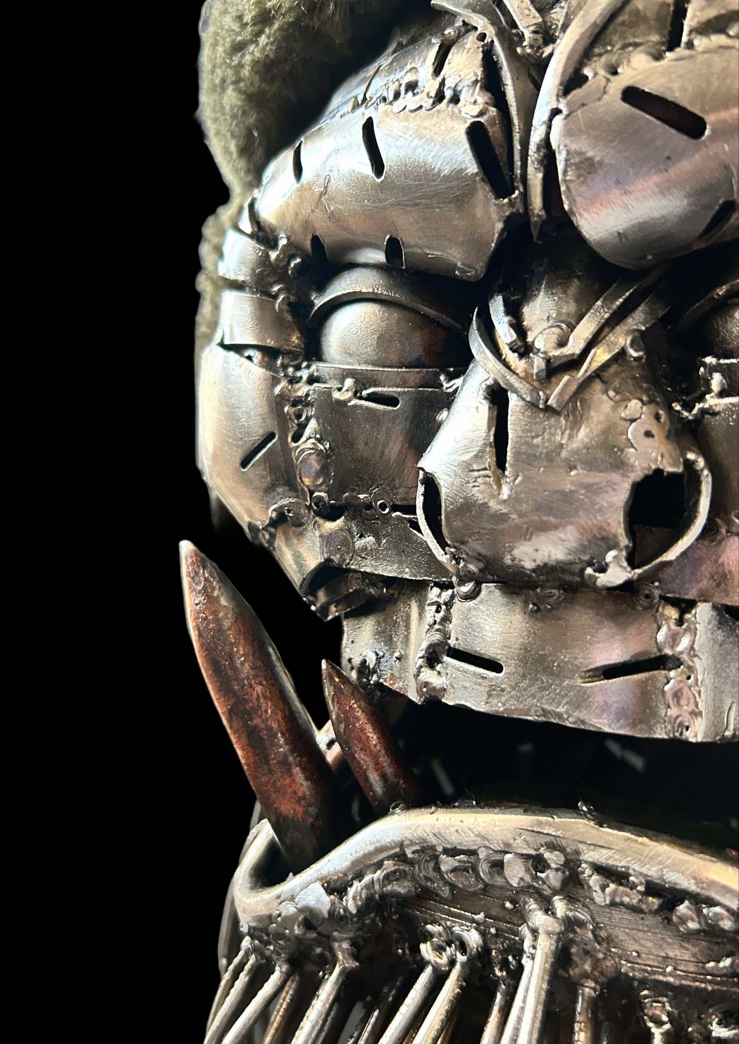 Ork artwork representing Russian occupant by Dmytro Shiyanov at Victory Gallery exhibit