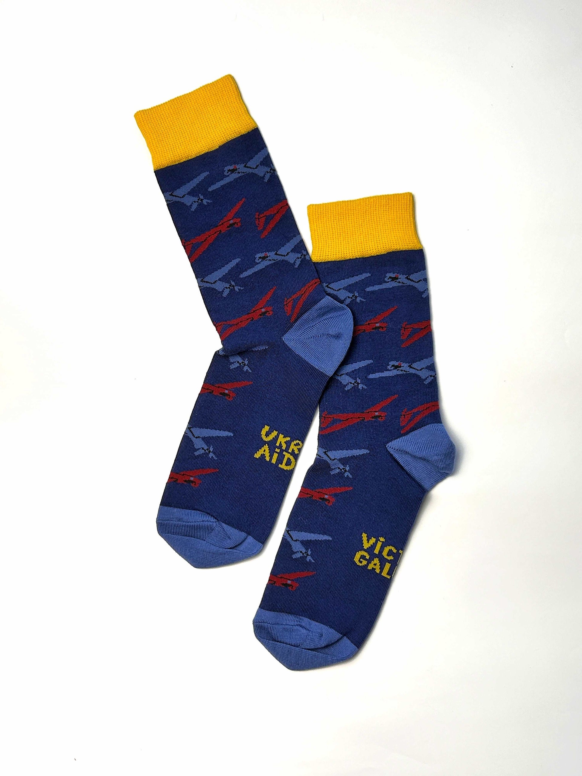 Shark Drone Socks featuring shark design and drone pattern