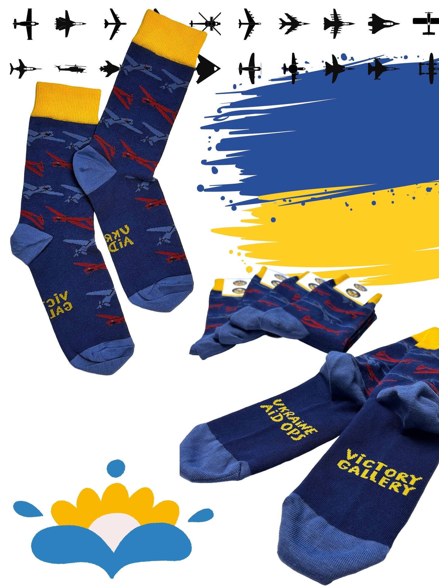 Shark Drone Socks with unique design from 1171 Socks in various sizes and materials