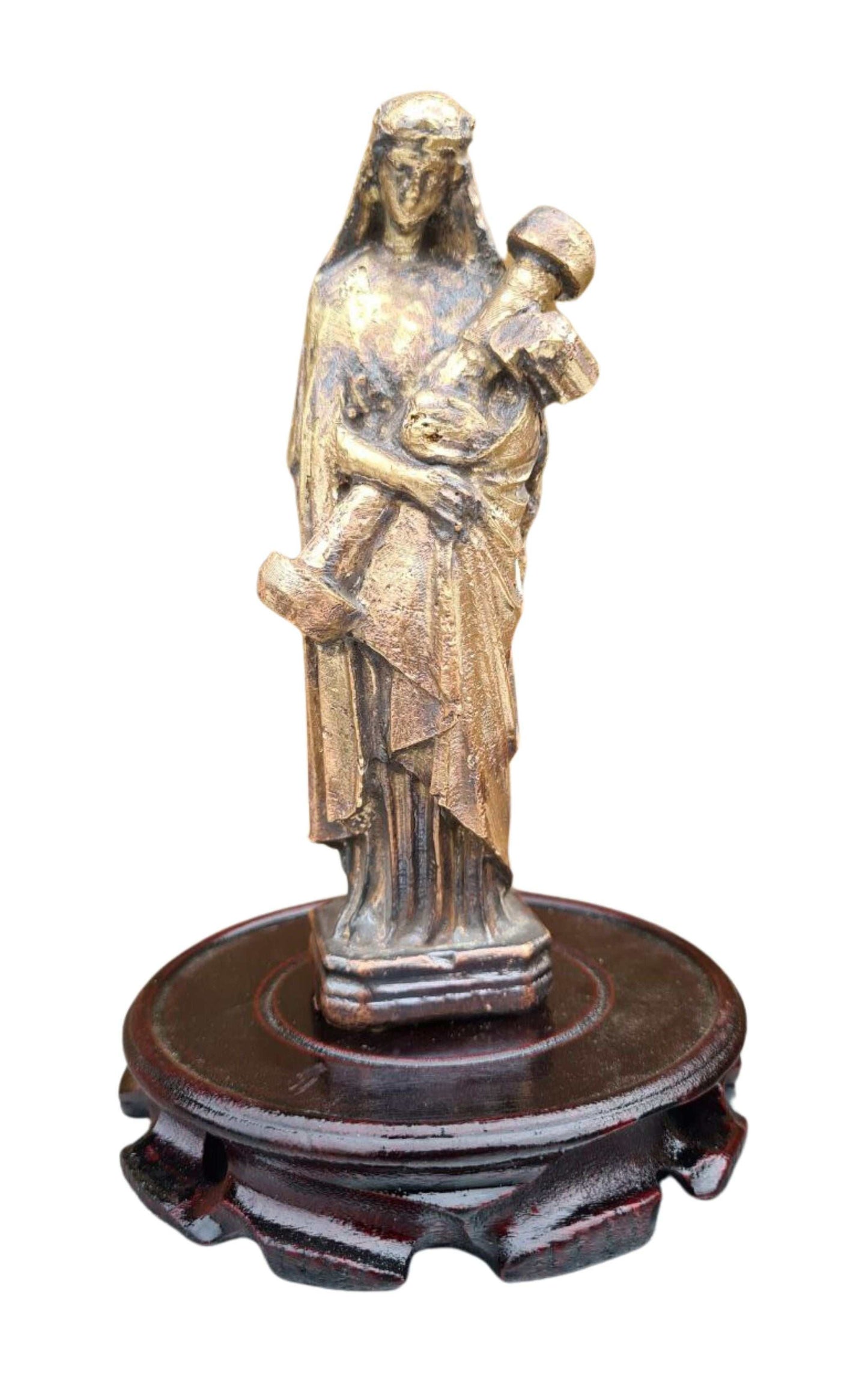 St. Javelin statue made from real battlefield ammunition, protector of Ukraine, 17 cm tall