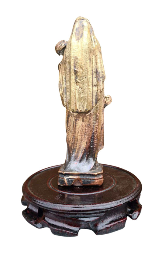 St. Javelin statue made from real ammunition symbolizing Ukraine's protector, 17 cm tall