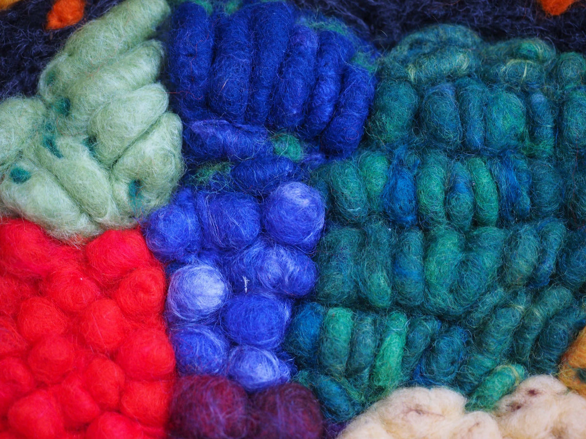 Ukrainian Rich Soil wool artwork 40x50cm by Tetiana Averian