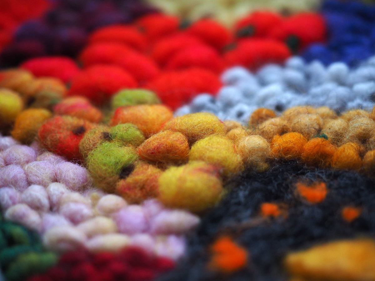 Ukrainian Rich Soil wool artwork 40x50cm by Tetiana Averian
