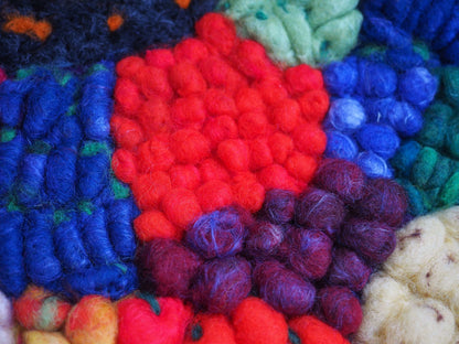 Ukrainian Rich Soil wool artwork by Tetiana Averian 40x50cm