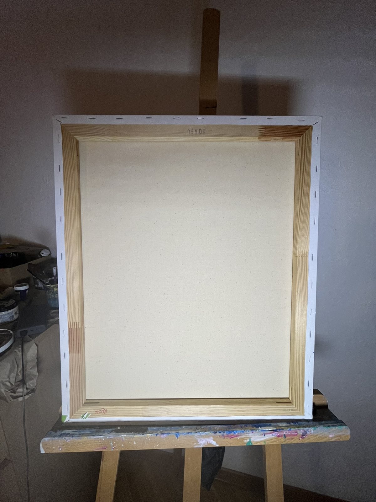 Tree of Ukraine. Acrylic and paste on canvas. (50x60cm). (1195 AH)