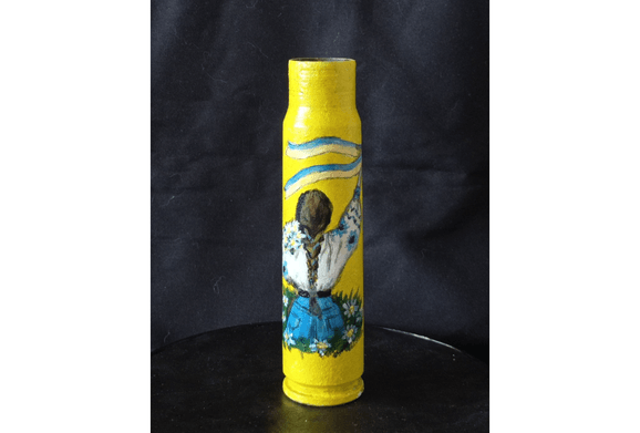 x30mm Shell with drawing of Ukrainian Girl (#227)