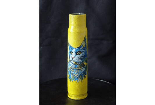 x30mm Shell with drawing of cat soldier (#228)